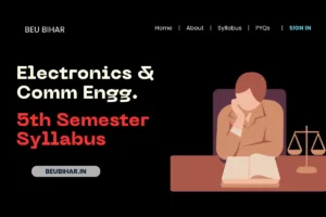 Read more about the article BEU ECE 5th Semester Syllabus